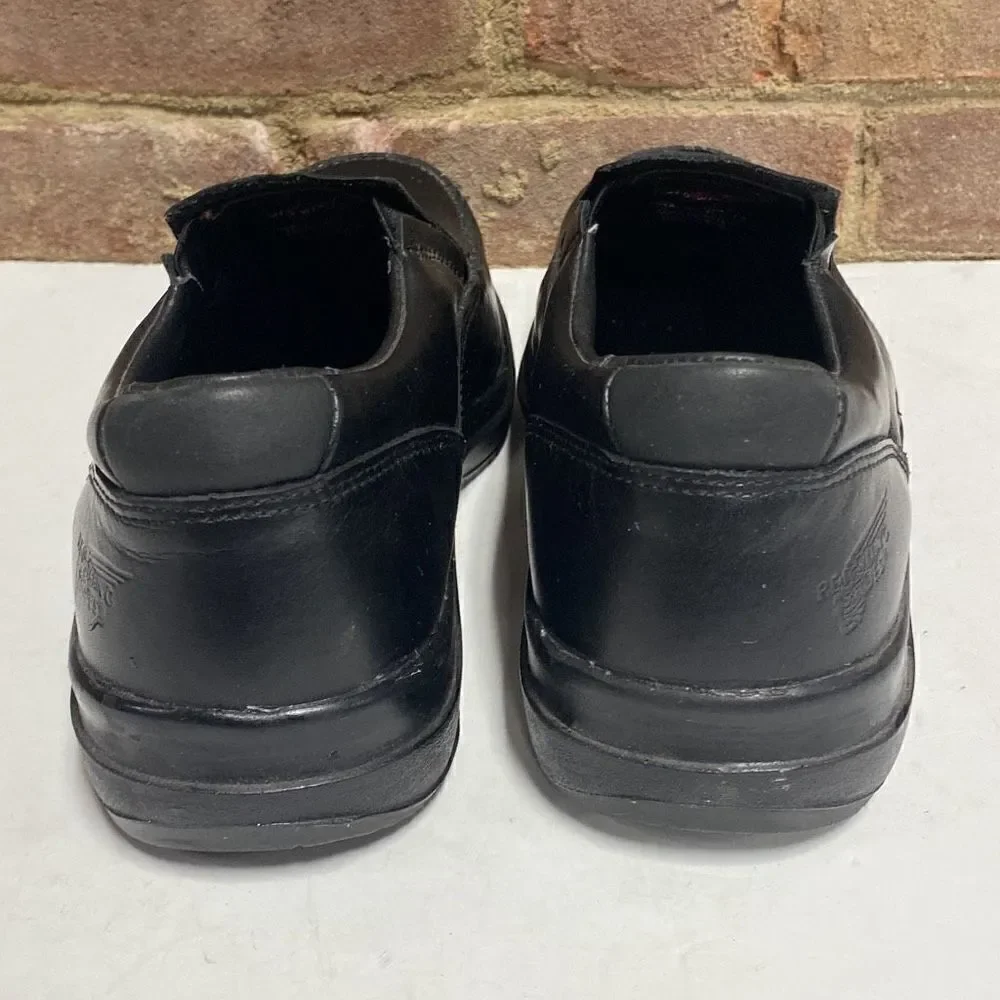 RED WING Steel Toe Slip-On Electrical Hazard Black Leather Loafer 6646 Size 7 EE